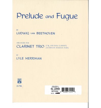 Prelude & fugue (2 cl & bn ou 3 cl)