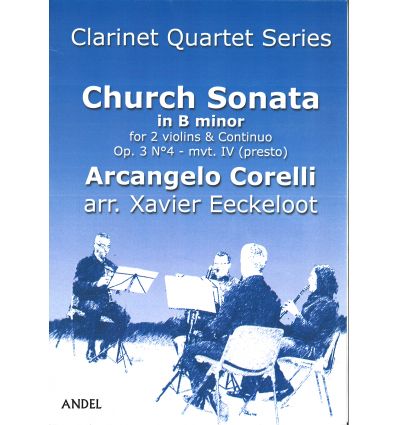 Sonata da chiesa in B minor, Presto (arr. 4 clarin...