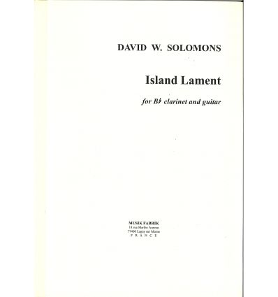 Island Lament (clarinette et guitare)