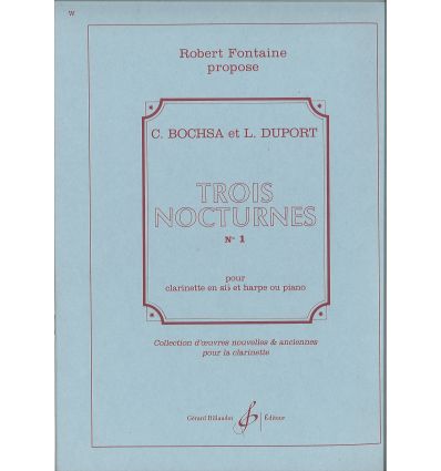 Trois Nocturnes Nø1 Clarinette Et Harpe