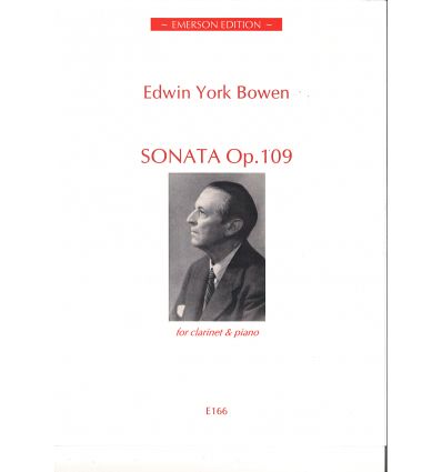 Sonata op.109 (1943) clarinet & piano ed. Emerson ...
