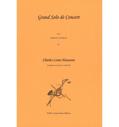 Grand solo de concert, clarinette et piano (orig. ...
