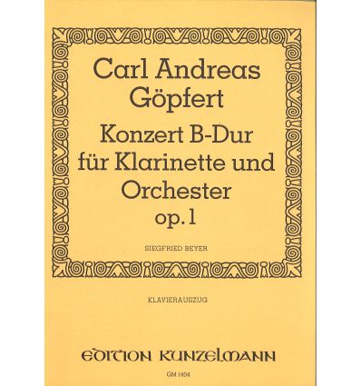 Konzert B-Dur op.1 (Réd. Cl & piano)