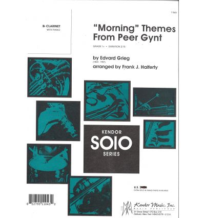 Morning themes from Peer Gynt (cl sib & piano) Gra...