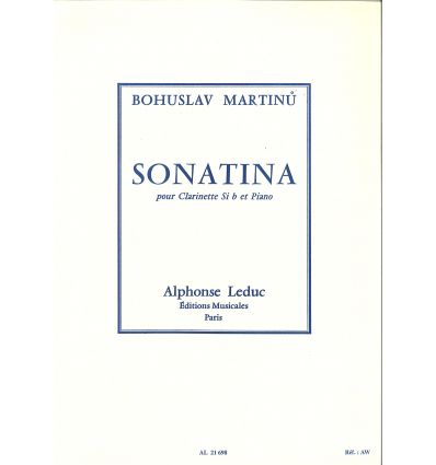 Sonatina (Ed. Leduc) cl & pno