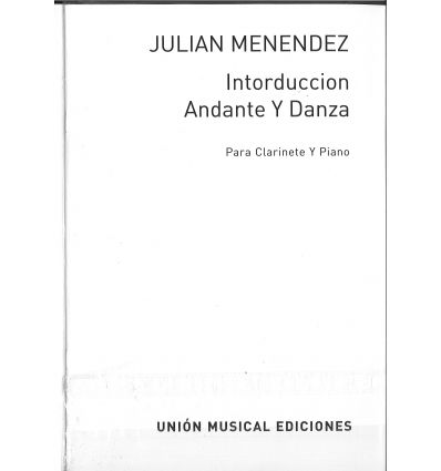 Introduccion Andante Y Danza (cl & piano, 1952, pu...