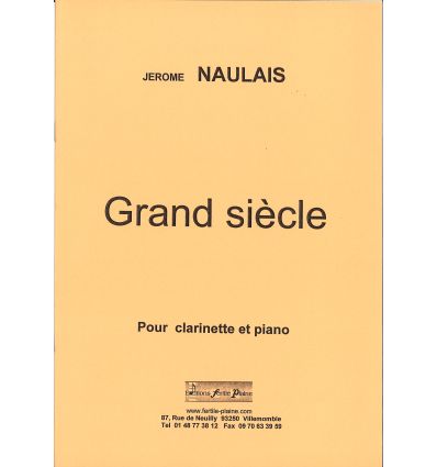 Grand siècle (clarinette et piano) CMF 2016: 1er c...