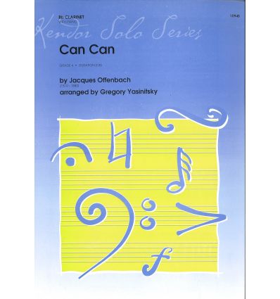 Can Can (arr. clarinet & piano, Grade 4, 2 mn)