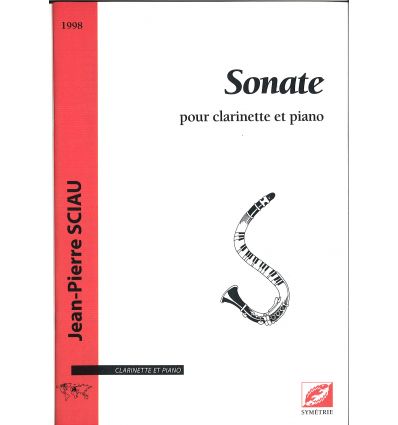 Sonate clarinette et piano, dédiée à bernard Jacqu...
