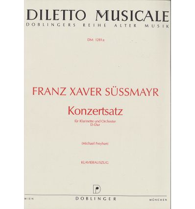 Konzertsatz in D-Dur (réd. cl la & piano) 1791, ed...