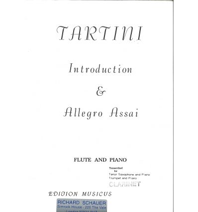 Introduction & allegro assai (Cl ou sax ten & pian...