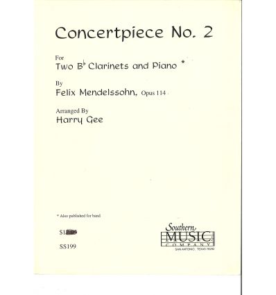 Concert piece n°2 (2 cl. & piano) op.114
