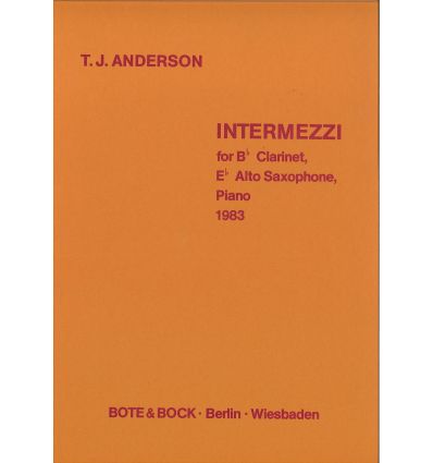 Intermezzi (1983) cl, sax & piano