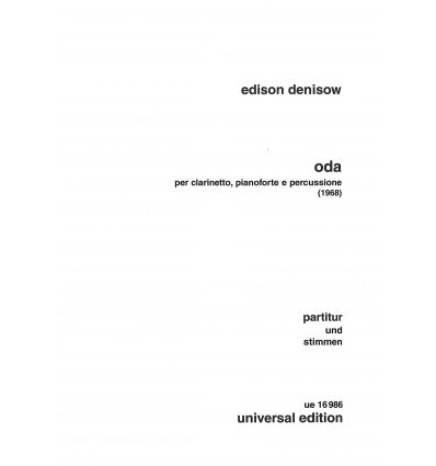 Oda (1968) Cl piano perc. (Partition & parties)
