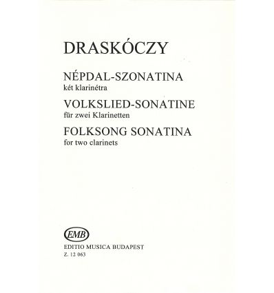 Folksong sonatina (2 cl.) (Ed.Music budapest)