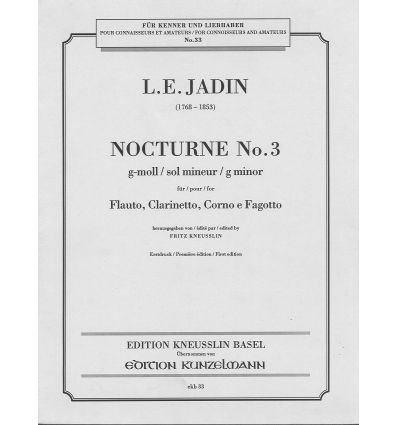 Nocturne n°3 g-Moll (Fl cl cor bn, 1ere ed.)
