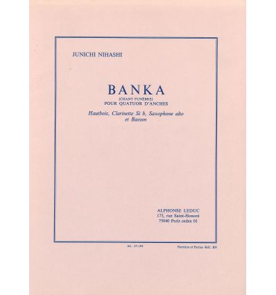 Banka (Qr d'anches : Hb cl sax bn)