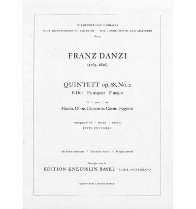 Quintett op.68 n°2 F-Dur (Quintette à vent)
