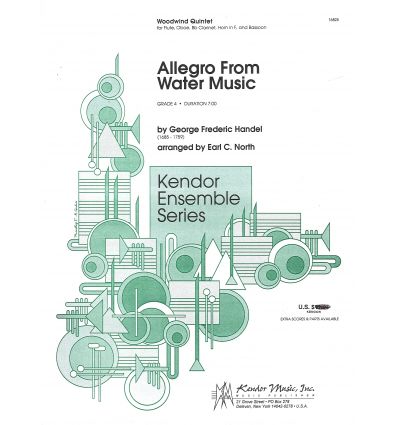 Allegro from water music (fl, ob, cl, horn in f, b...