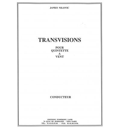 Transvisions (Quintette à vent) : Cond. (Parties :...