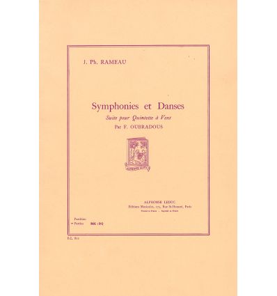 Symphonies et danses (Quintette à vent) : Parties ...