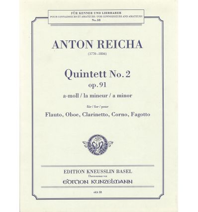 Quintett n°2 op.91 a-Moll (Quintette à vent)