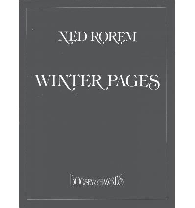 Winter pages (Cl bn vn vc piano) score & parts, BH...