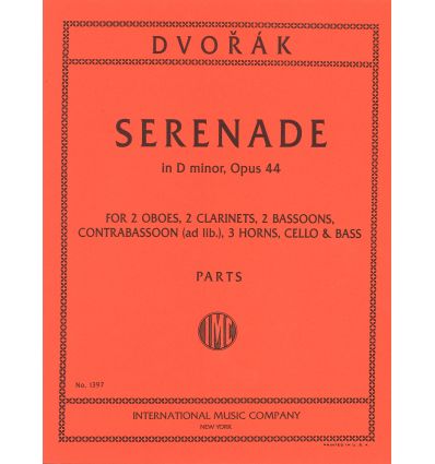 Serenade op.44 in d minor : parts (score : see 1CL...