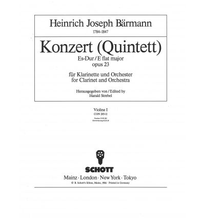 Konzert (Quintett) Es-Dur op.23:parties cors(ad li...