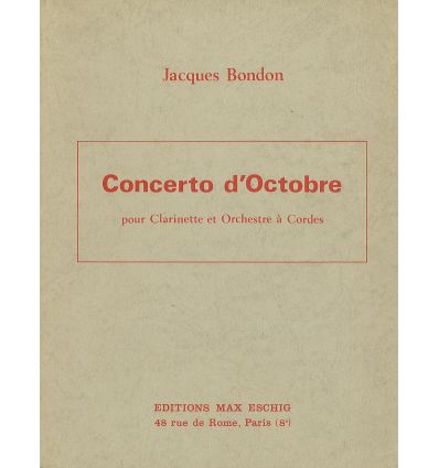 Concerto d'octobre (Partition de poche)