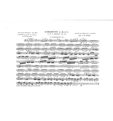Larghetto du Quintette (petite cl. solo & harmonie...