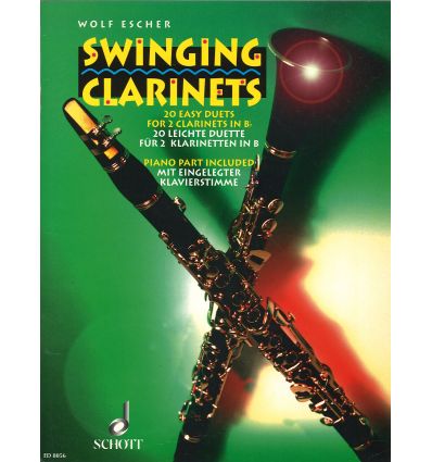 Swinging clarinets : 20 easy duets (2 cl + Accords...
