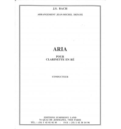Aria (cl en ré, 2e instr. en ut, synthé, cb, batt....