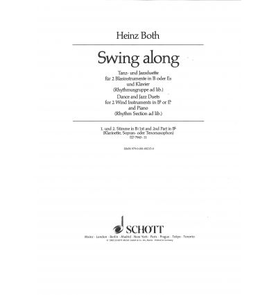 Swing along : Tanz & jazz duette.2 instr.Sib/Mib &...
