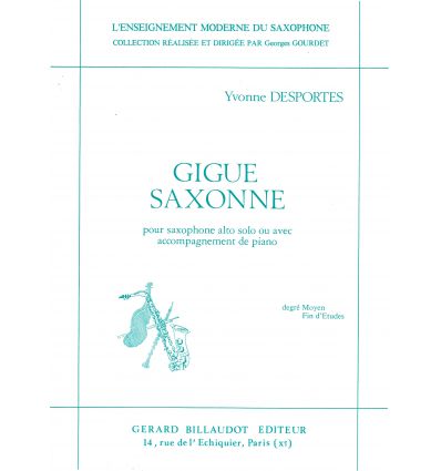 Gigue saxonne (Sax seul ou sax & piano) moyen/fin ...