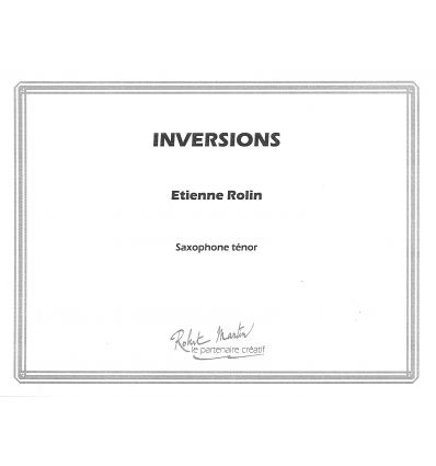 Inversions (sax ténor, 1995, nouv. publ.2014) Synt...
