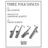 Three Folk Dances (4 saxophones AATB) Grade 4