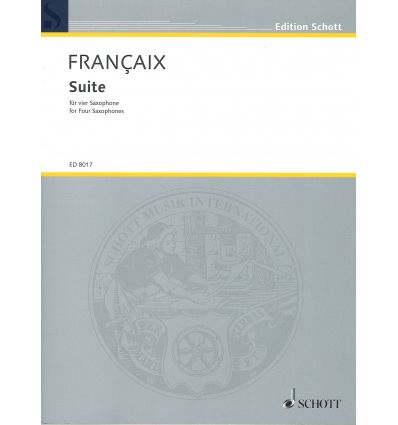 Suite (4 sax SATB) 1990 : score & parts