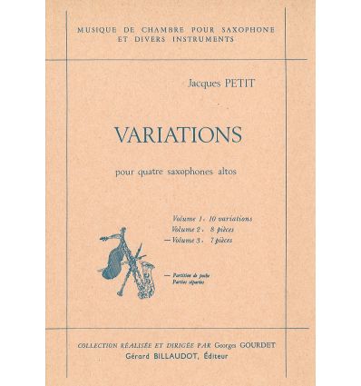 Variations vol.3. 7 pieces : Partition (4 sax alt)...