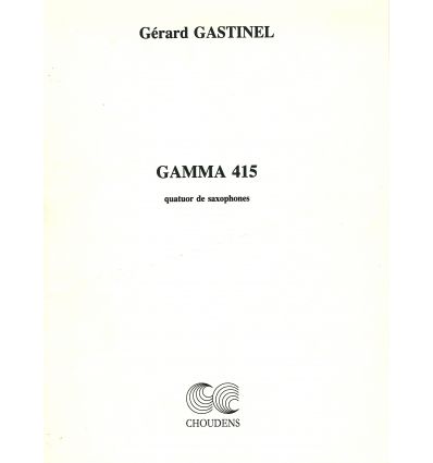 Gamma 415 (4 sax SATB) Partition et Parties