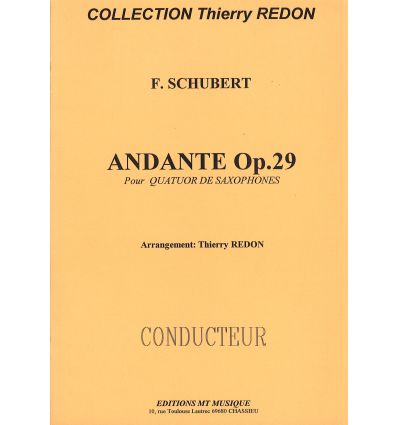 Andante op.29 (4 sax SATB ou AATB)
