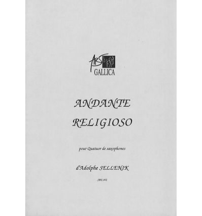 Andante religioso (1861) 4 sax SATB (Collection S....