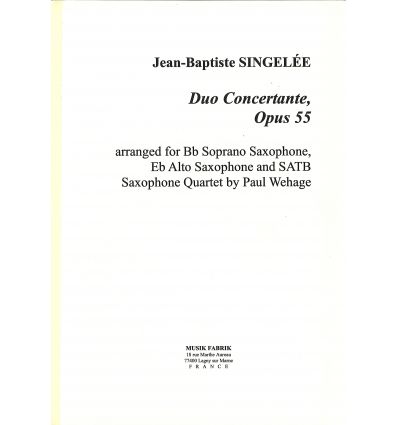 Duo Concertante op.55 ARR. 6 SAX.2 sax soli (sop e...