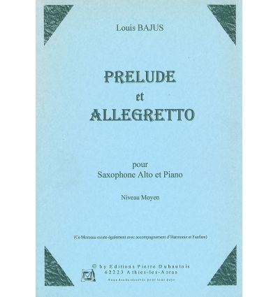 Prélude et allegretto (niv. Moyen)