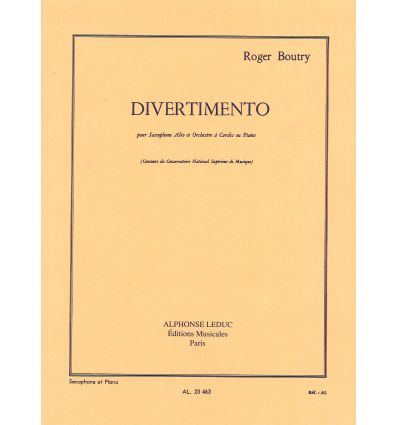 Divertimento (reduction sax alto et piano) FFEM 20...
