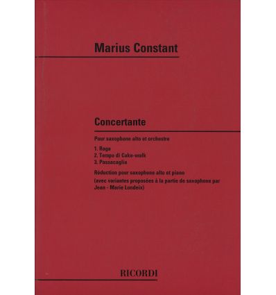 Concertante (Red. Sax & piano)