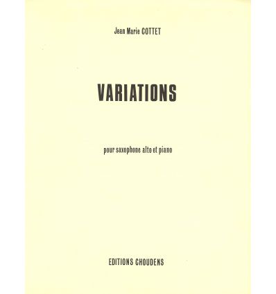 Variations (sax & piano, éd. Choudens)