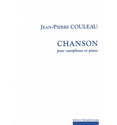 Chanson (sax & piano) débutant ed. Transatlantique...