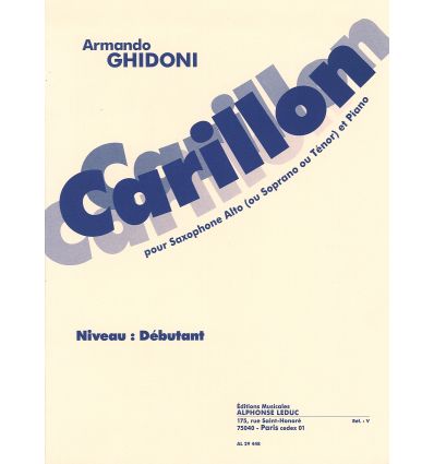 Carillon: sax alto (ou sop ou tenor) et piano. CMF...