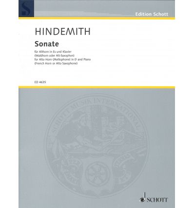 Sonate (Sax alto & piano) éd. Schott